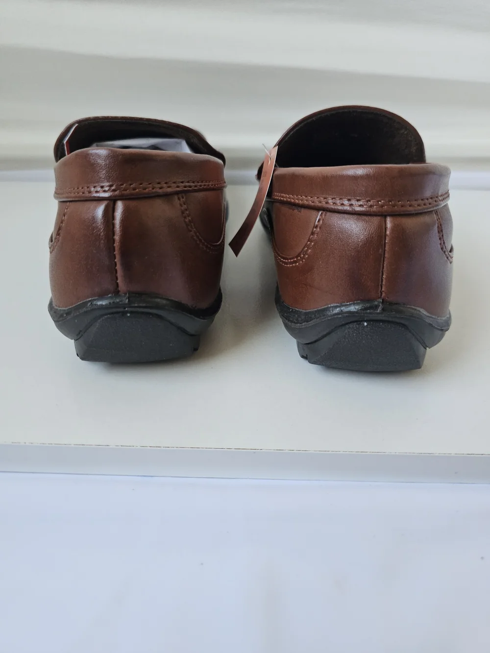 Deer Stags Kids Booster Slip-On Loafers - Dark Luggage Brown, Size 4M - Picture 6 of 16